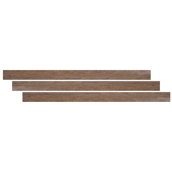 Ackland 0.27 in. T x 94 in. L x 1.77 in. W Hidden Hickory Luxury Vinyl Flooring Trim T Molding Large AKVTVHIHI-TL - main